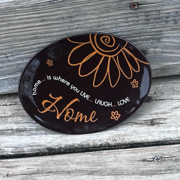 LIFE IS A CIRCLE ‘CARSON’ HOME…LIVE LAUGH LOVE PLATE DECOR - Picture 4 of 5